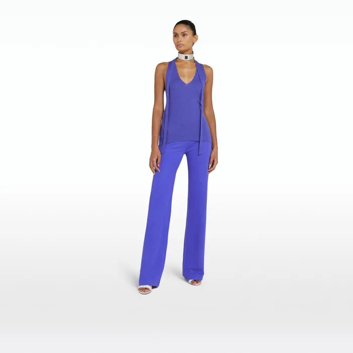 Safiyaa Lea Anemone Blue Trousers Women Trousers