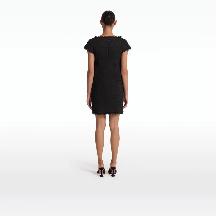 Safiyaa Marian Black Short Dress Women Dresses