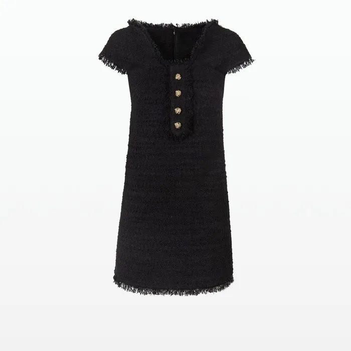 Safiyaa Marian Black Short Dress Women Dresses