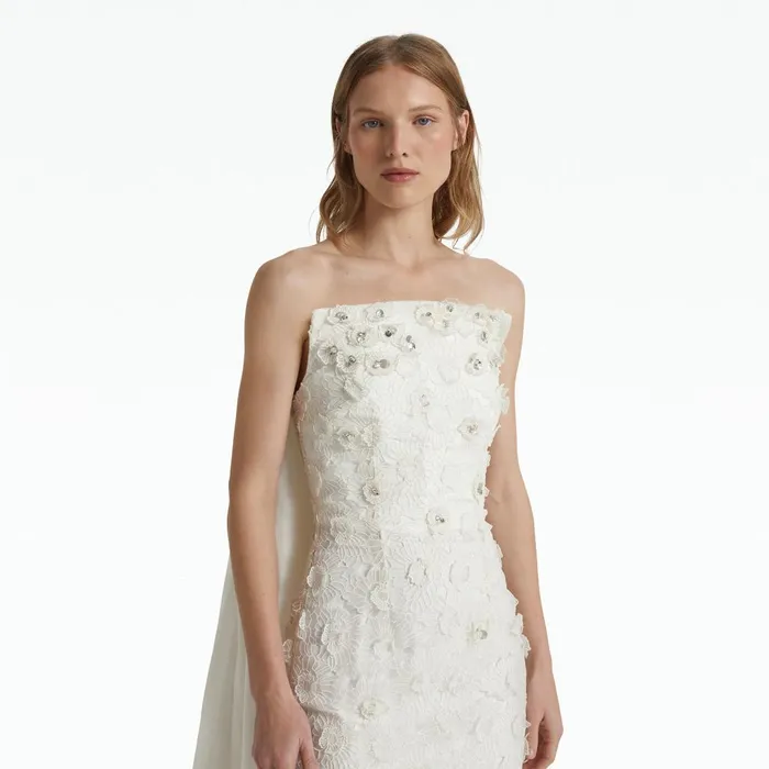 Safiyaa Olena Ivory Long Dress Women Dresses