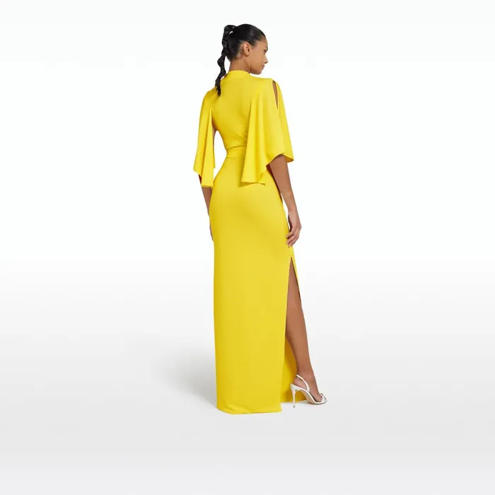 Safiyaa Oro Canary Long Dress Women Dresses
