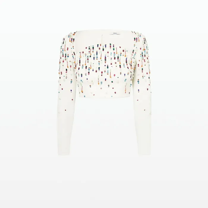 Safiyaa Rachie Ivory Top Women Tops
