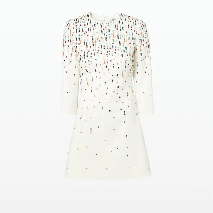 Safiyaa Renalle Ivory Short Dress Women Dresses