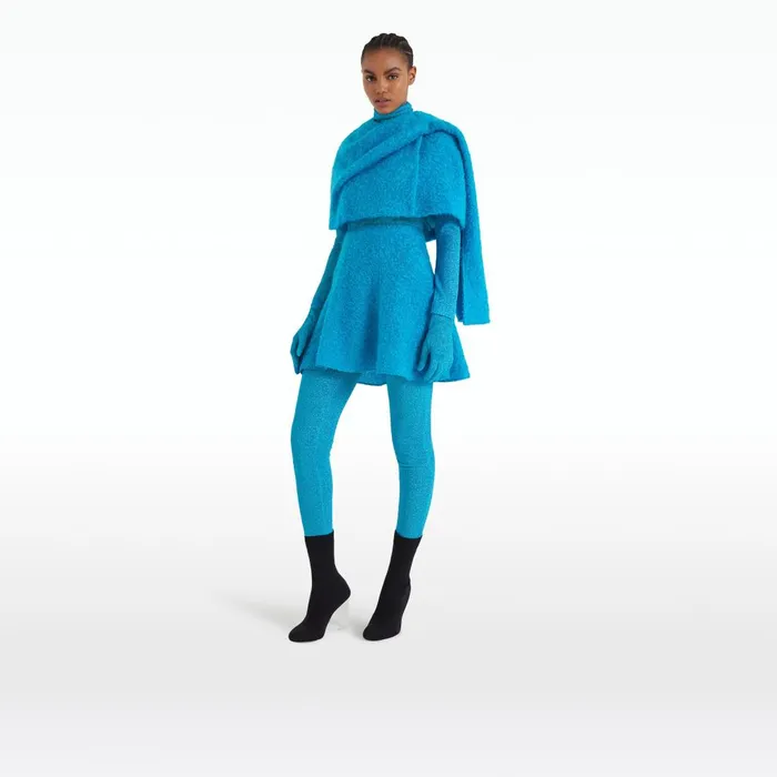 Safiyaa Rewa Aquamarine Cape Women Capes and Harnesses