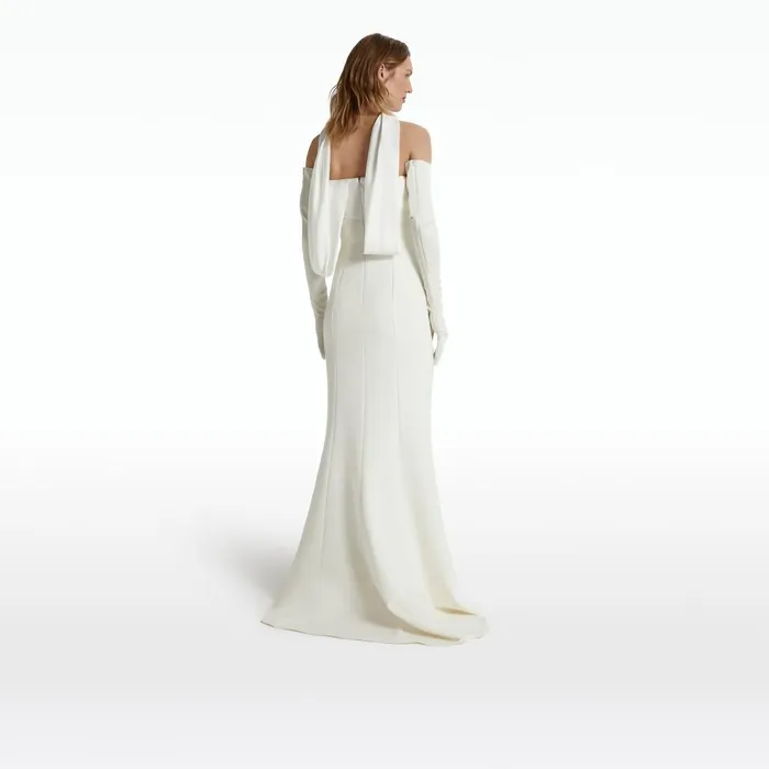 Safiyaa Roshana Ivory Long Dress Women Dresses