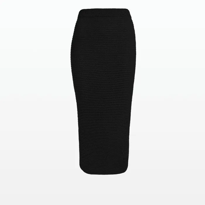 Safiyaa Sabah Black Crochet Skirt Women Skirts