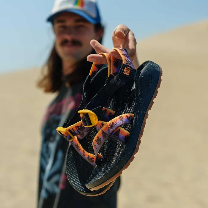Sandals Men Chaco Chaco X Goth Babe Z1 Classic Sandal Neon Trees Sandals Men Chaco Chaco X Goth Babe Z1 Classic Sandal Neon Trees