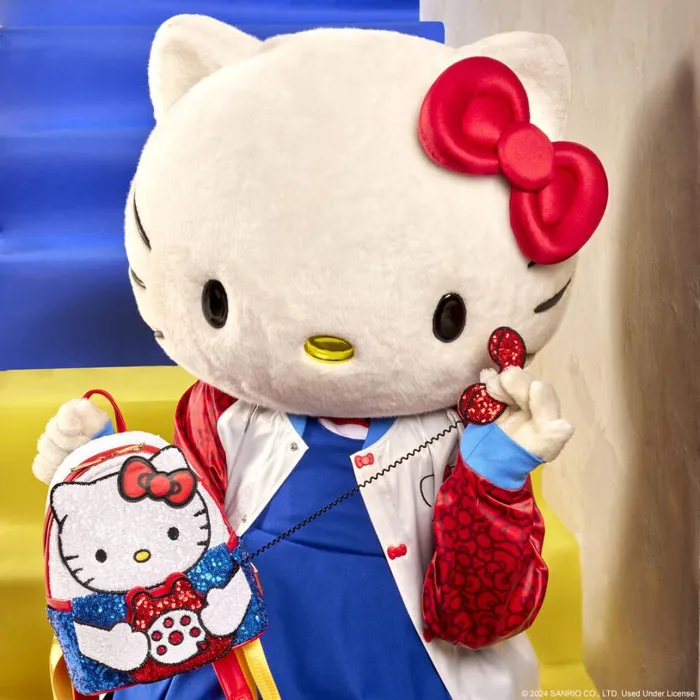 Sanrio Exclusive Hello Kitty 50th Anniversary Phone Sequin Cosplay Mini Backpack Unisex Loungefly Backpacks Sanrio Exclusive Hello Kitty 50th Anniversary Phone Sequin Cosplay Mini Backpack Unisex Loungefly Backpacks