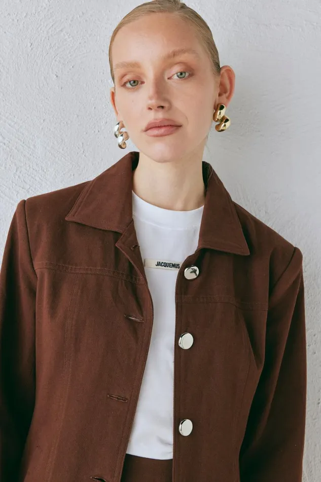 Sets Women VRG GRL Esti Jacket Chocolate Sets Women VRG GRL Esti Jacket Chocolate