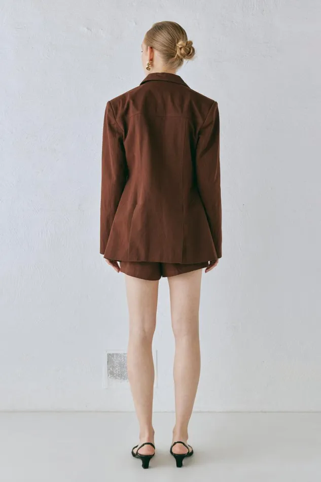 Sets Women VRG GRL Esti Jacket Chocolate Sets Women VRG GRL Esti Jacket Chocolate