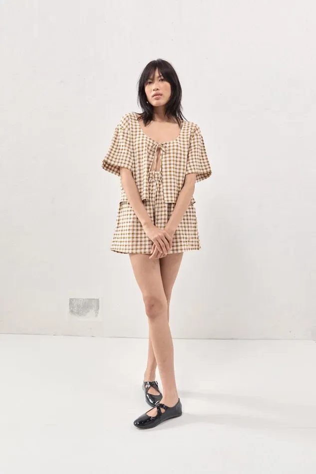 Sets Women VRG GRL The Sea and I Shorts Honey