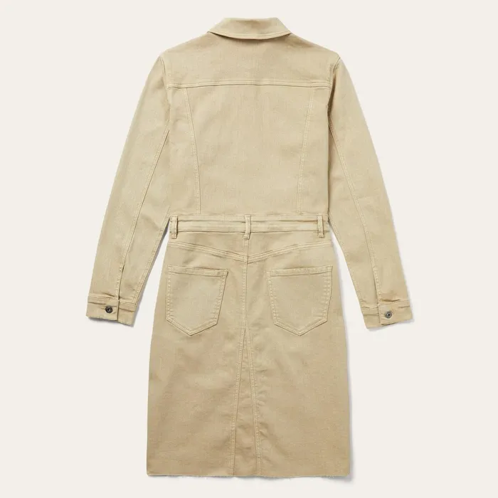 Shirt Dresses Women Stetson Workwear Inspired Shirt Dress Tan
