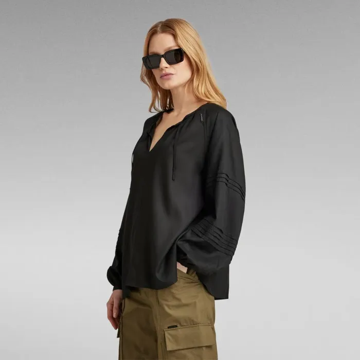 Shirts and Blouses Women GStar RAW Scoop Top Dark Black