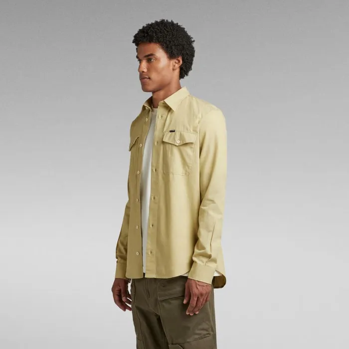 Shirts Men GStar RAW Marine Slim Shirt Leek Green