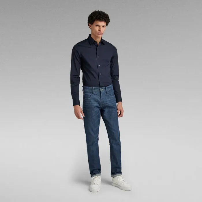 Shirts Men GStar RAW Slim Shirt Mazarine Blue