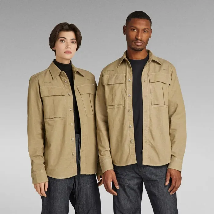 Shirts Men GStar RAW Unisex Submarine Regular Shirt Tree House