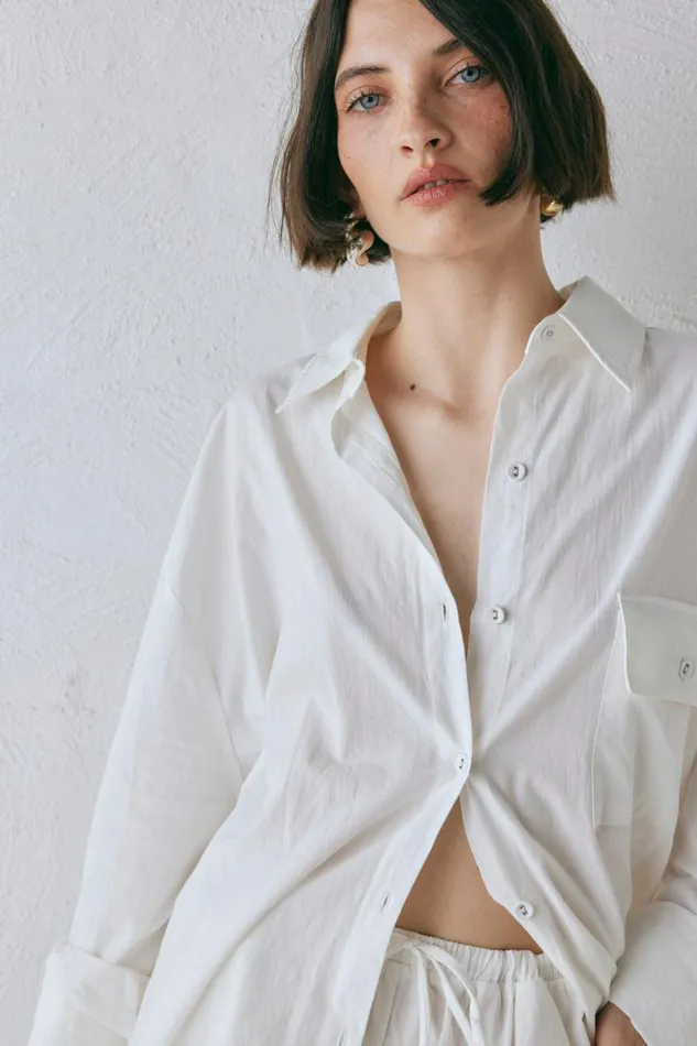 Shirts Women VRG GRL June Shirt White Shirts Women VRG GRL June Shirt White