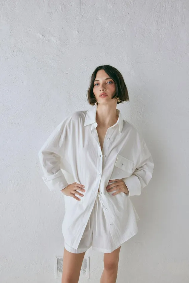 Shirts Women VRG GRL June Shirt White Shirts Women VRG GRL June Shirt White