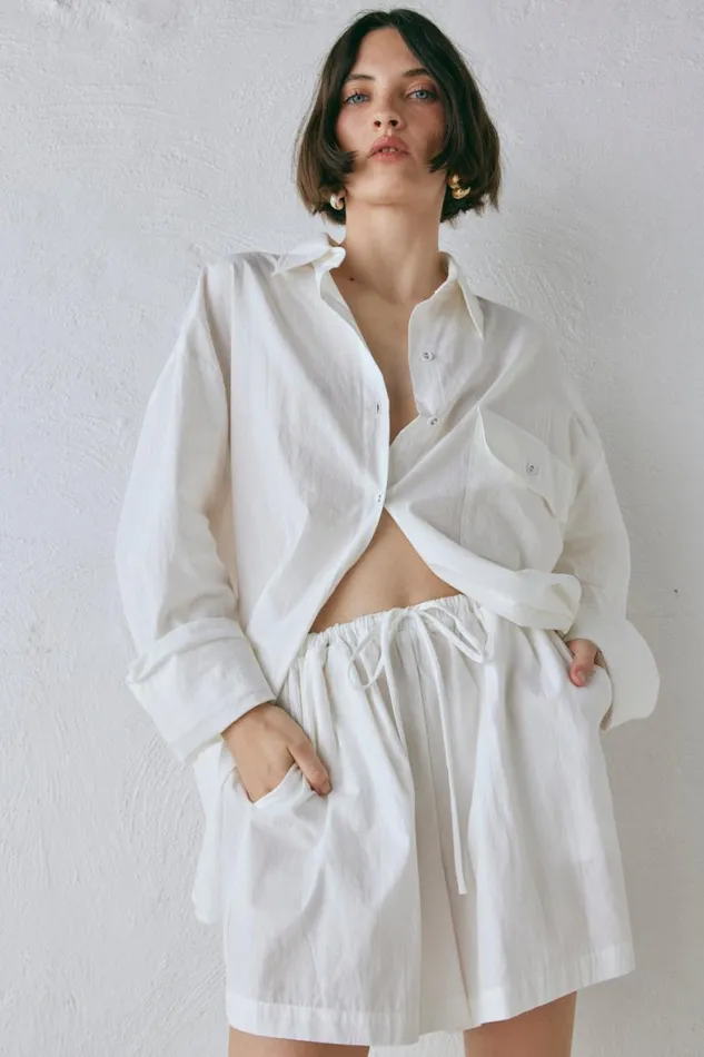 Shirts Women VRG GRL June Shirt White Shirts Women VRG GRL June Shirt White