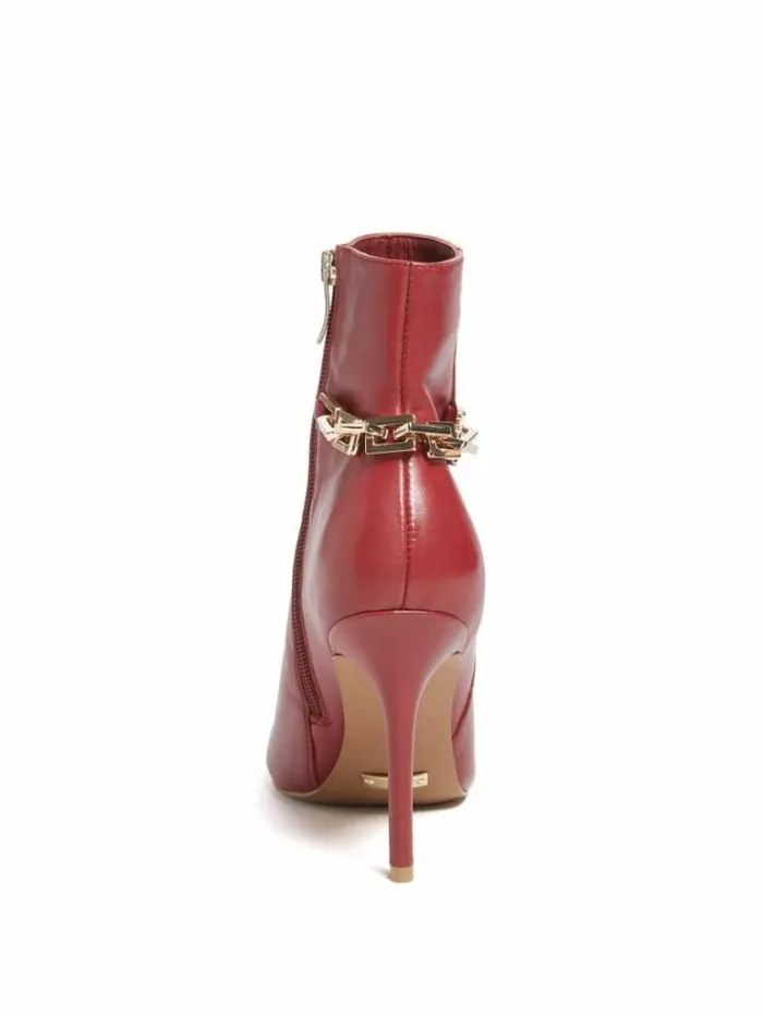 Shoes Women Marciano Bale Leather Bootie Medium Red Shoes Women Marciano Bale Leather Bootie Medium Red