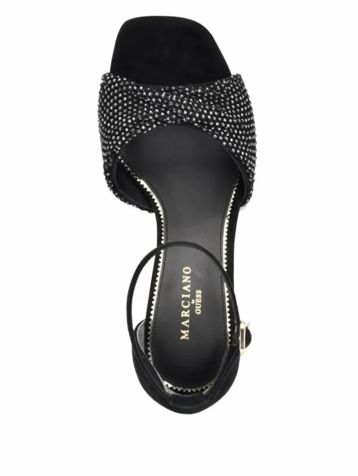 Shoes Women Marciano Balie Rhinestone Sandal Black1