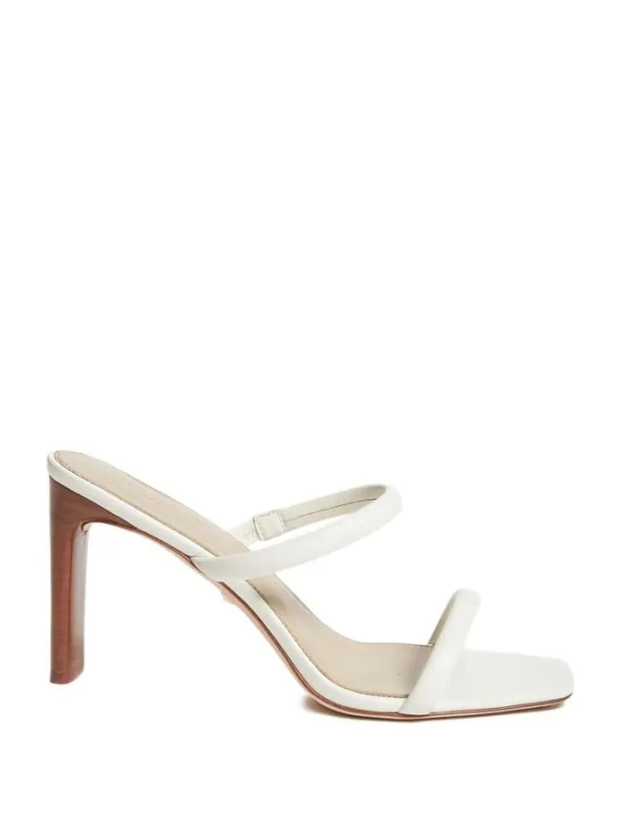Shoes Women Marciano Pearl Leather Double Strap Sandal Ivory Shoes Women Marciano Pearl Leather Double Strap Sandal Ivory