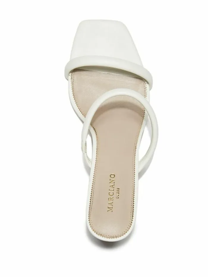 Shoes Women Marciano Pearl Leather Double Strap Sandal Ivory Shoes Women Marciano Pearl Leather Double Strap Sandal Ivory