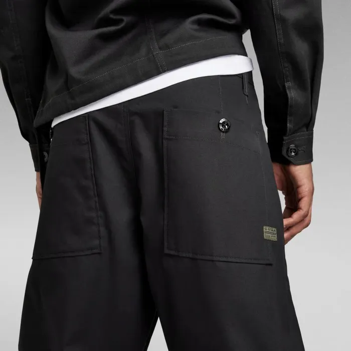 Shorts Men GStar RAW Pleated Chino Shorts Dark Black