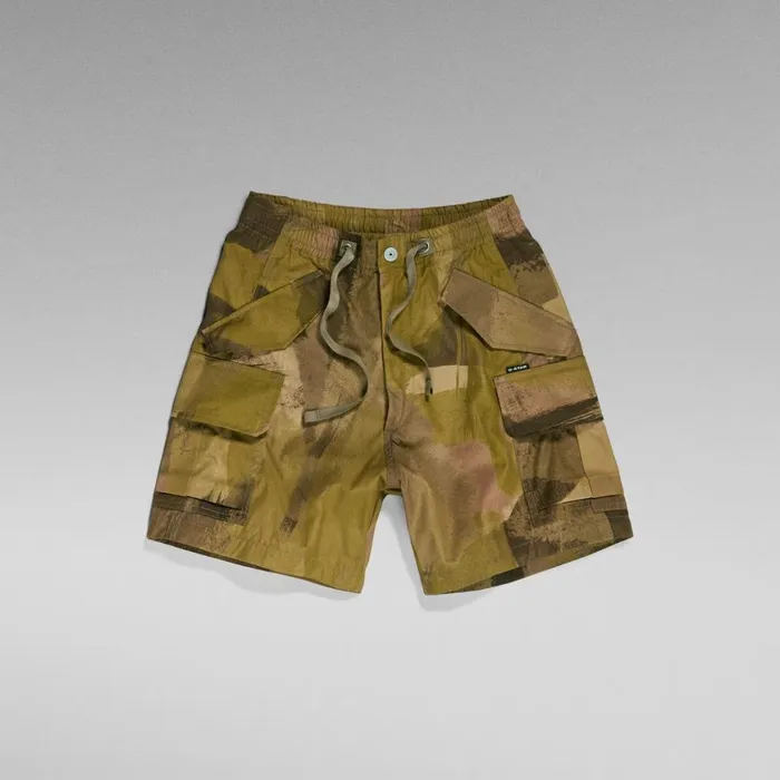 Shorts Women GStar RAW Cargo Shorts Safari Watercolor Camo
