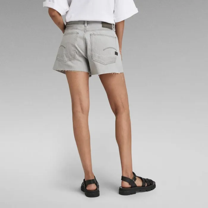 Shorts Women GStar RAW Type 89 Short Cut Shorts Sun Faded Grey Limestone
