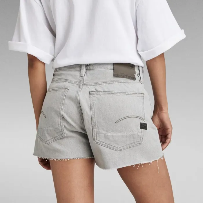 Shorts Women GStar RAW Type 89 Short Cut Shorts Sun Faded Grey Limestone