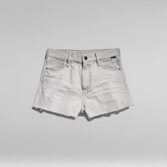 Shorts Women GStar RAW Type 89 Short Cut Shorts Sun Faded Grey Limestone