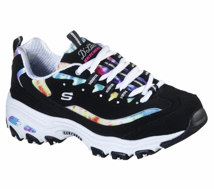 Skechers D039Lites 8211 Summer Fiesta Black Multi Women Athletic Sneakers Skechers D039Lites 8211 Summer Fiesta Black Multi Women Athletic Sneakers
