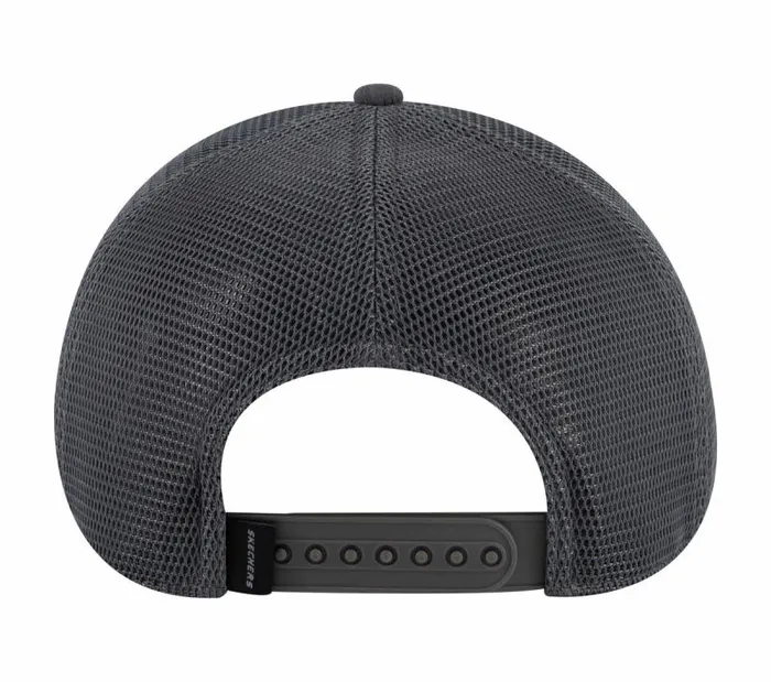 Skechers Embossed Trucker Hat Black Charcoal WomenMen Hats Skechers Embossed Trucker Hat Black Charcoal WomenMen Hats