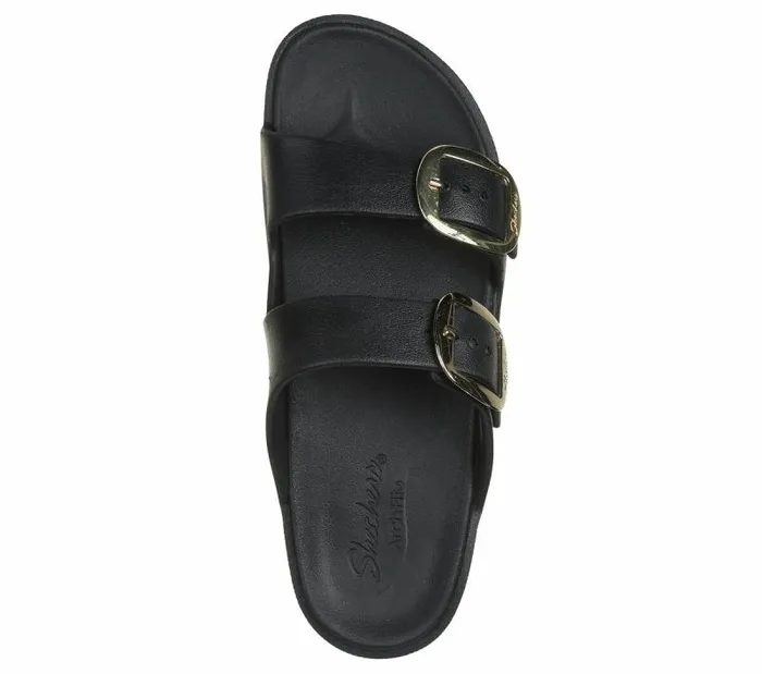 Skechers Foamies Arch Fit Cali Breeze 8211 Gold Star Black Women Sandals Skechers Foamies Arch Fit Cali Breeze 8211 Gold Star Black Women Sandals