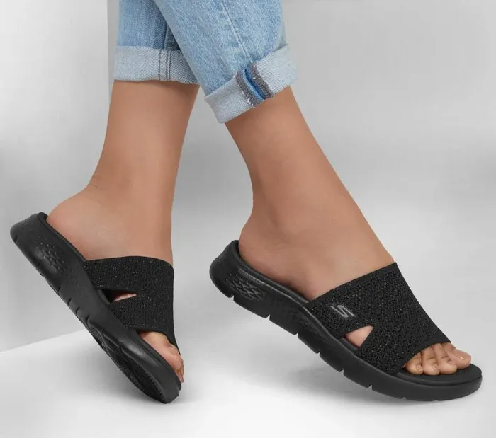 Skechers GO WALK Flex Sandal 8211 Timeless Black Women Sandals Skechers GO WALK Flex Sandal 8211 Timeless Black Women Sandals