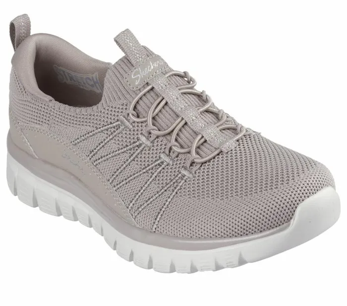 Skechers Graceful 8211 Picture Perfect Taupe Women Casual Sneakers