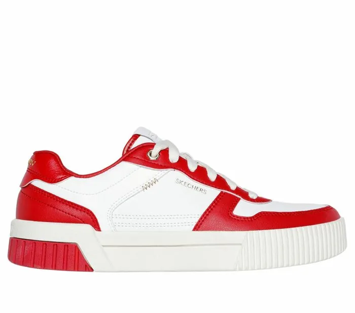 Skechers Jade 8211 Best In Class White Red Women Casual Sneakers