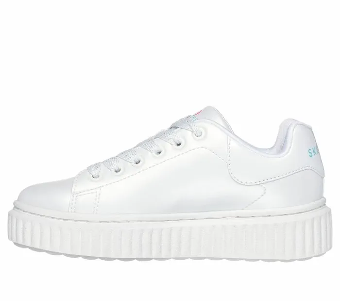 Skechers JGoldcrown Hi Ridge White Multi Kids Athletic Shoes and Sneakers Skechers JGoldcrown Hi Ridge White Multi Kids Athletic Shoes and Sneakers