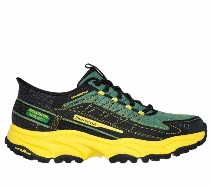 Skechers John Deere Skechers Slipins Vigor AT Gray Yellow Men Athletic Sneakers Skechers John Deere Skechers Slipins Vigor AT Gray Yellow Men Athletic Sneakers