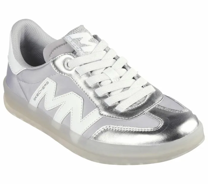 Skechers Mark Nason New Wave Cup 8211 The Rally Silver Women Casual Sneakers