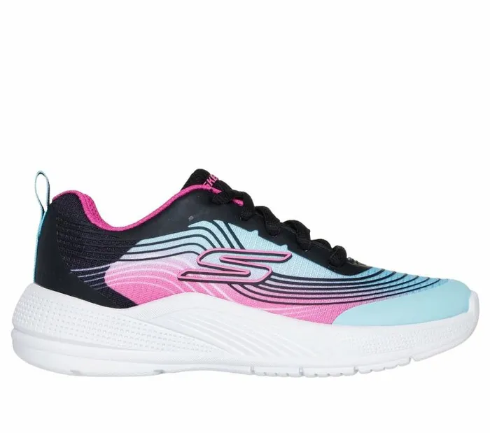 Skechers Microspec Advance Aqua Purple Kids Athletic Shoes and Sneakers