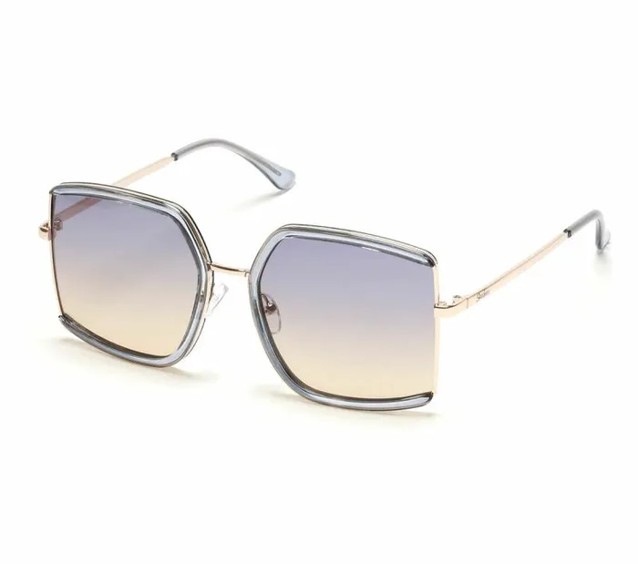 Skechers Modified Butterfly SemiRimless Sunglasses Blue WomenMen Sunglasses