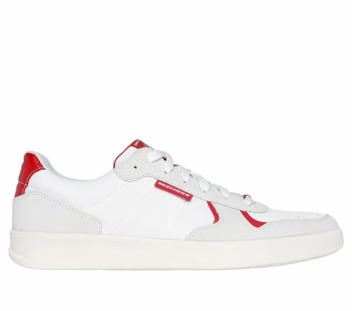 Skechers New Wave Cup 8211 Hancer White Red Men Casual Sneakers