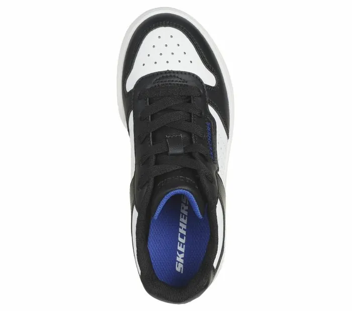 Skechers Quick Street 8211 Vorton Black White Kids Athletic Shoes and Sneakers Skechers Quick Street 8211 Vorton Black White Kids Athletic Shoes and Sneakers