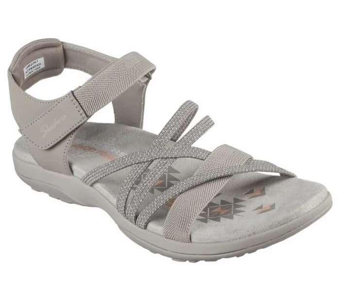 Skechers Reggae Slim 8211 Meadow Grazer Taupe Women Sandals Skechers Reggae Slim 8211 Meadow Grazer Taupe Women Sandals
