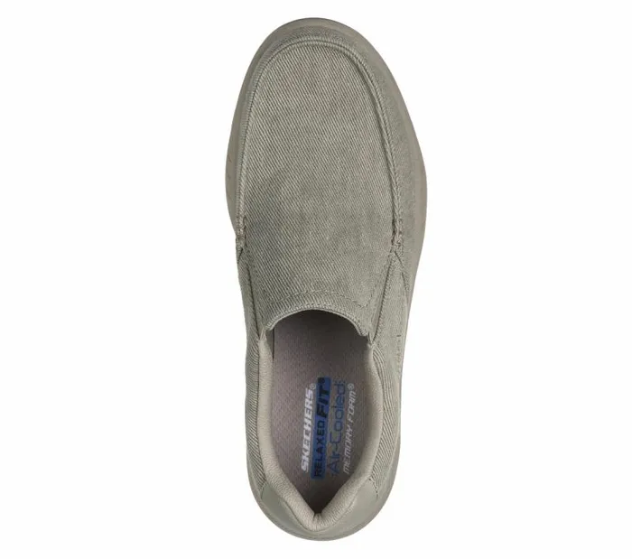 Skechers Relaxed Fit Cohagen 8211 Vierra Taupe Men SlipOns