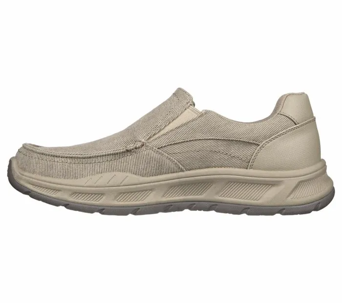 Skechers Relaxed Fit Cohagen 8211 Vierra Taupe Men SlipOns