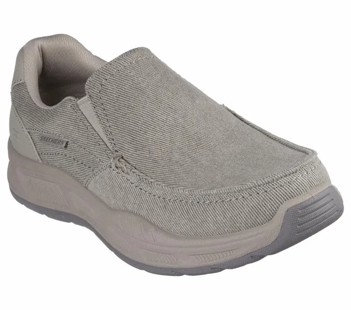 Skechers Relaxed Fit Cohagen 8211 Vierra Taupe Men SlipOns