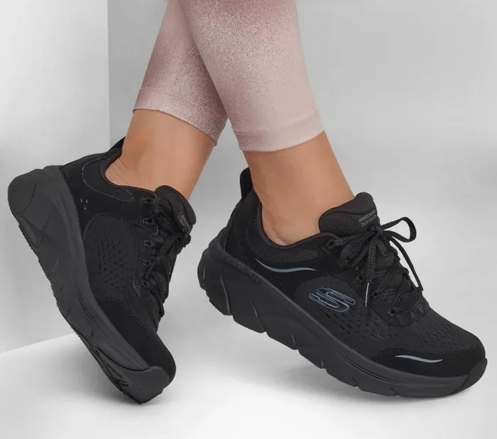 Skechers Relaxed Fit D039Lux Walker 20 8211 Daisy Doll Black Women Athletic Sneakers Skechers Relaxed Fit D039Lux Walker 20 8211 Daisy Doll Black Women Athletic Sneakers